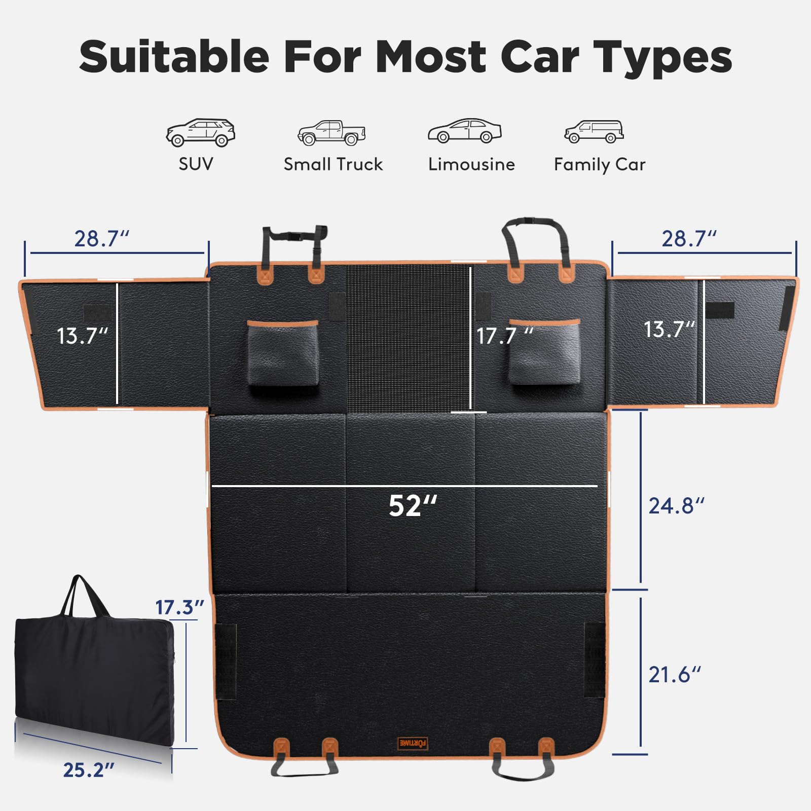FURTIME diseño-impermeable facilita limpieza y mantenimiento del coche.