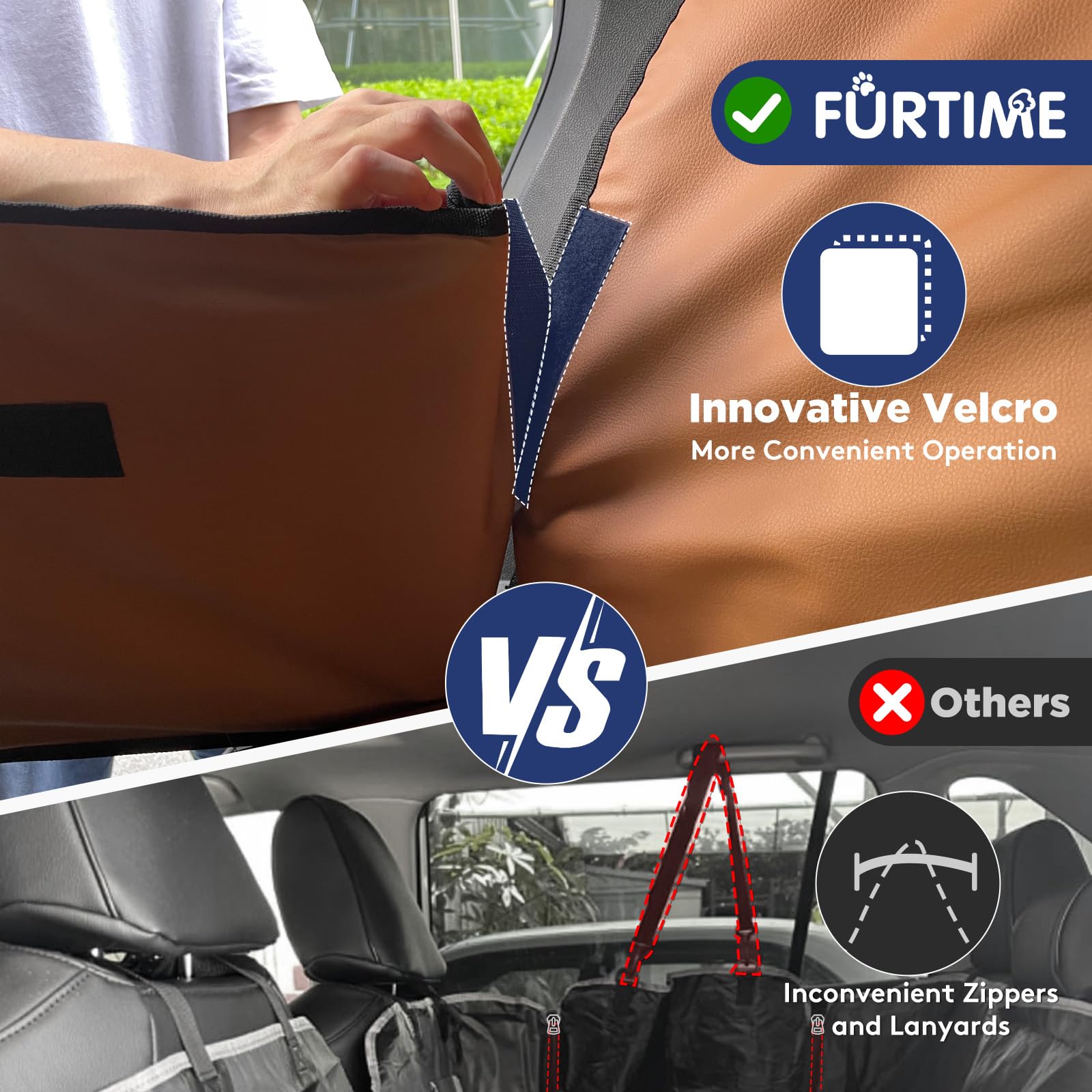 FURTIME XL bolsillos de almacenamiento para organizar accesorios del viaje.