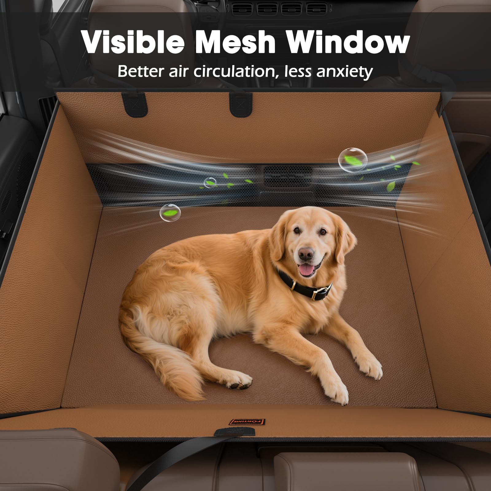 Dimensiones 34×22×21.5 pulgadas ofrecen amplio espacio para perros grandes.