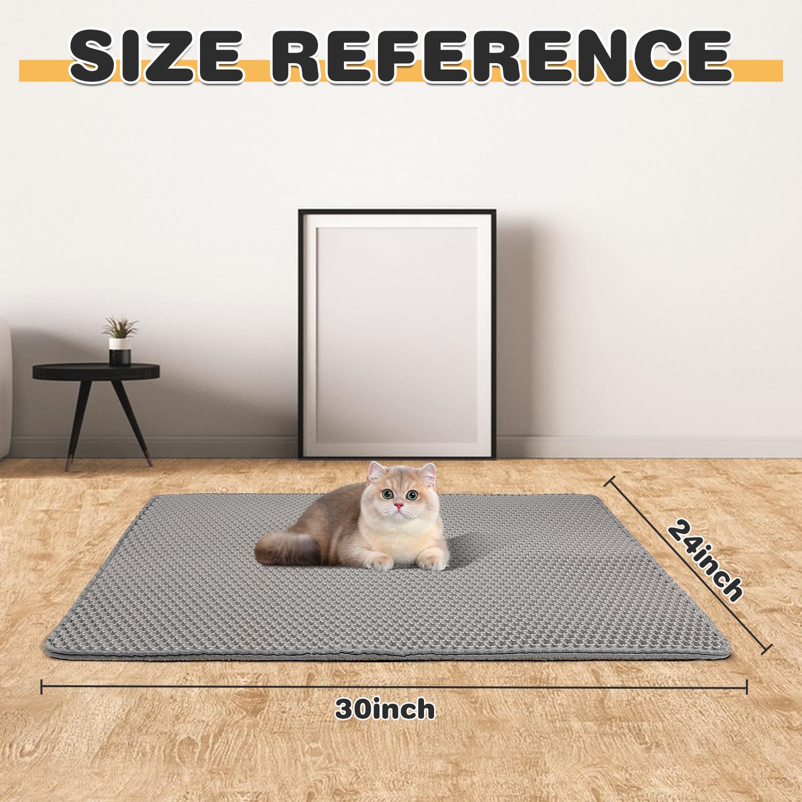 FURWEY alfombrilla impermeable para piso protege contra manchas y salpicaduras