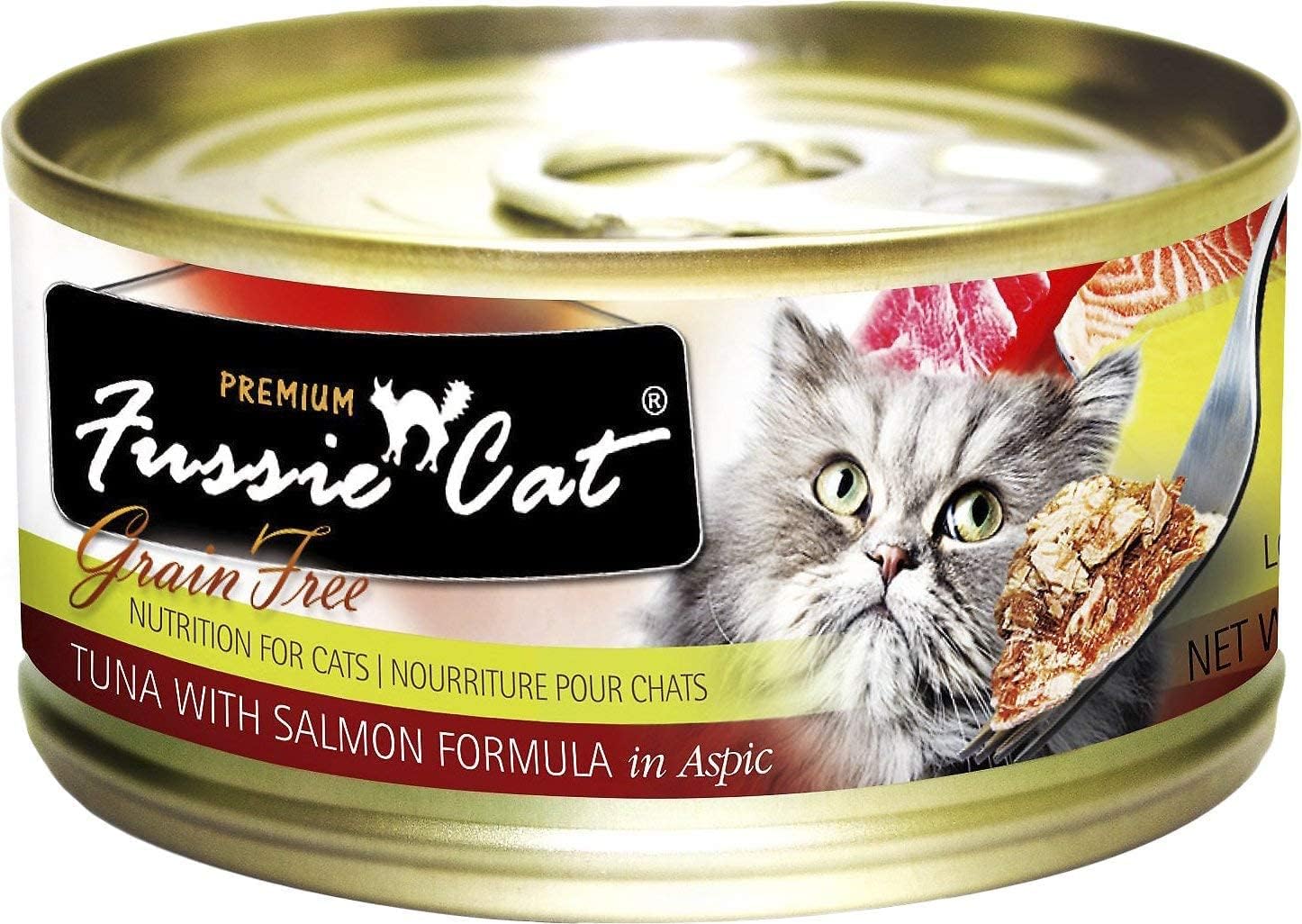 Fussie Cat de lujo atún y pescados textura suave para gatos