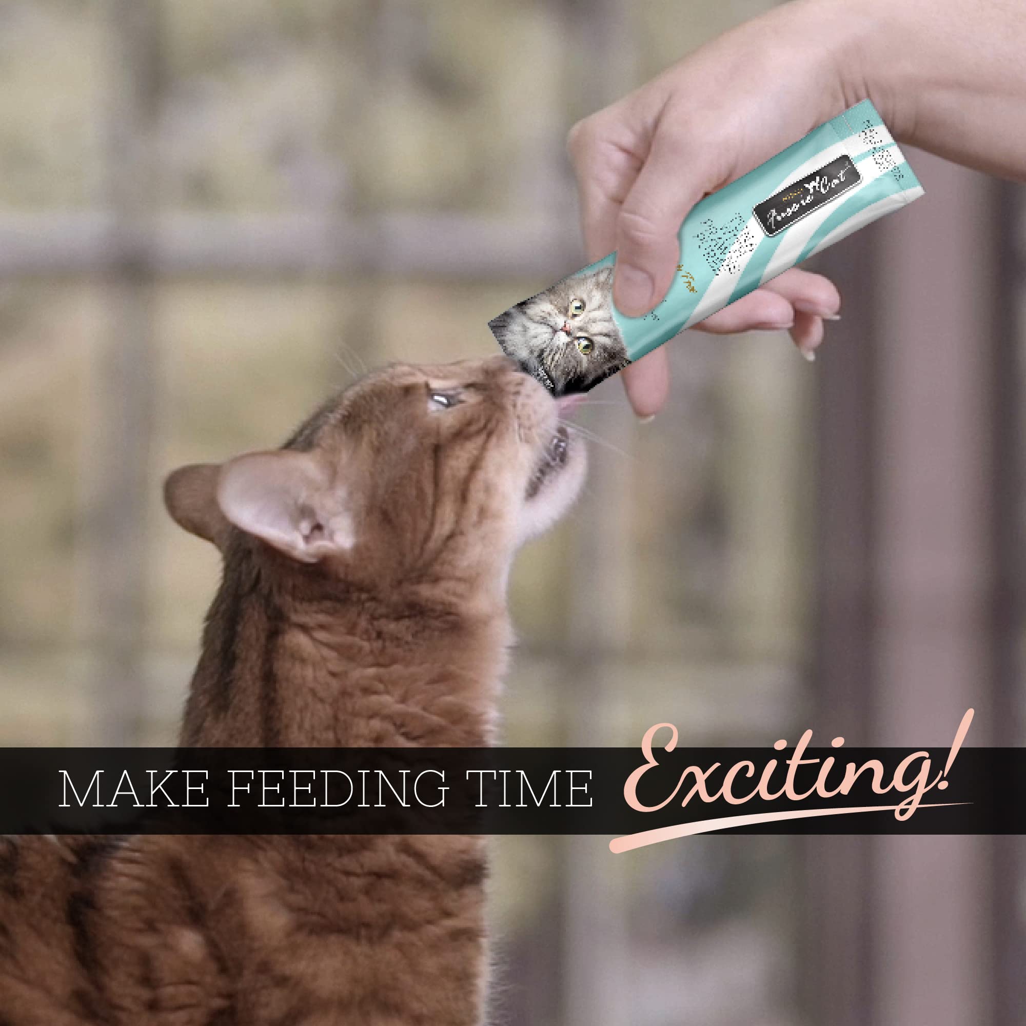 Purée Fussie Cat mantiene humedad para una alimentación agradable