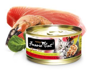 Fussie Cat textura suave, ideal para gatos que aprecian comida húmeda.