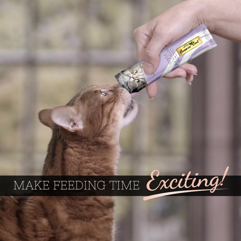 Uso como topping delicioso para la comida diaria de tu gato.