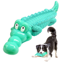 Fuufome Juguete cocodrilo para masticación intensa, ideal para perros agresivos.