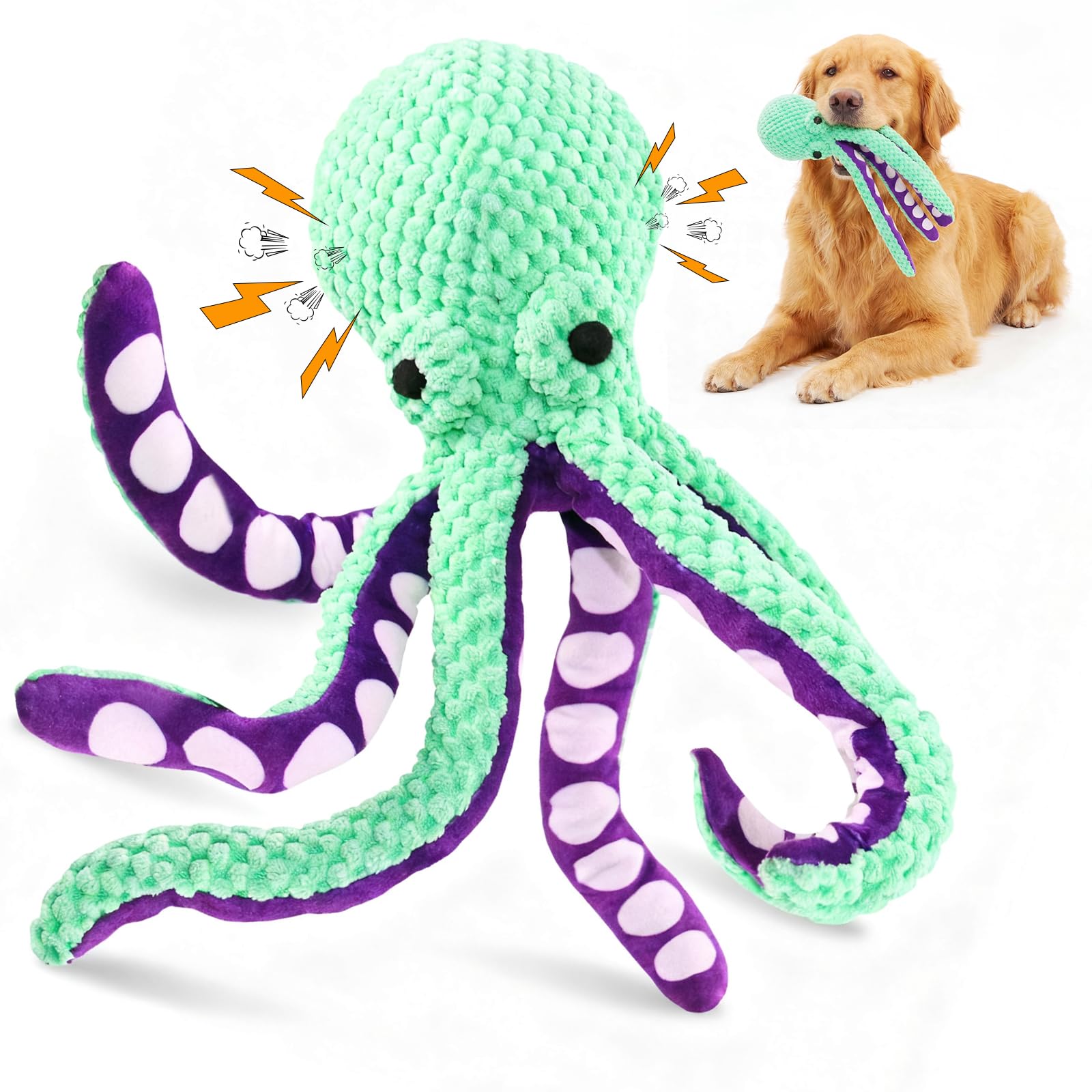 Juguete Fuufome grande sonoro para perros activos y entretenimiento.