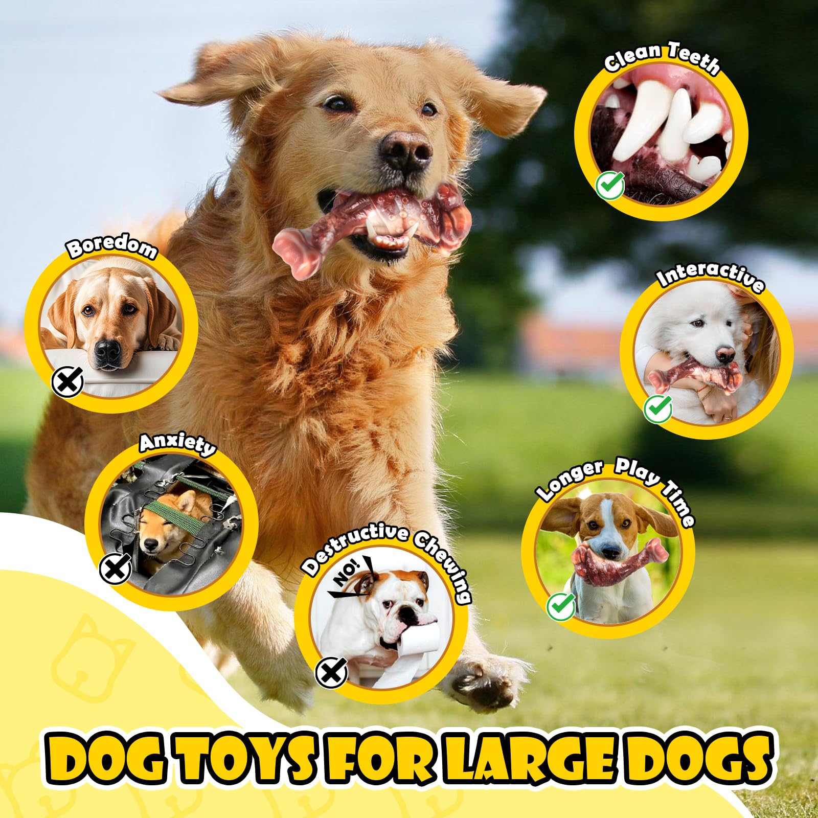 Fuufome Juguete interactivo para perro, perfecto para juegos y vínculo.