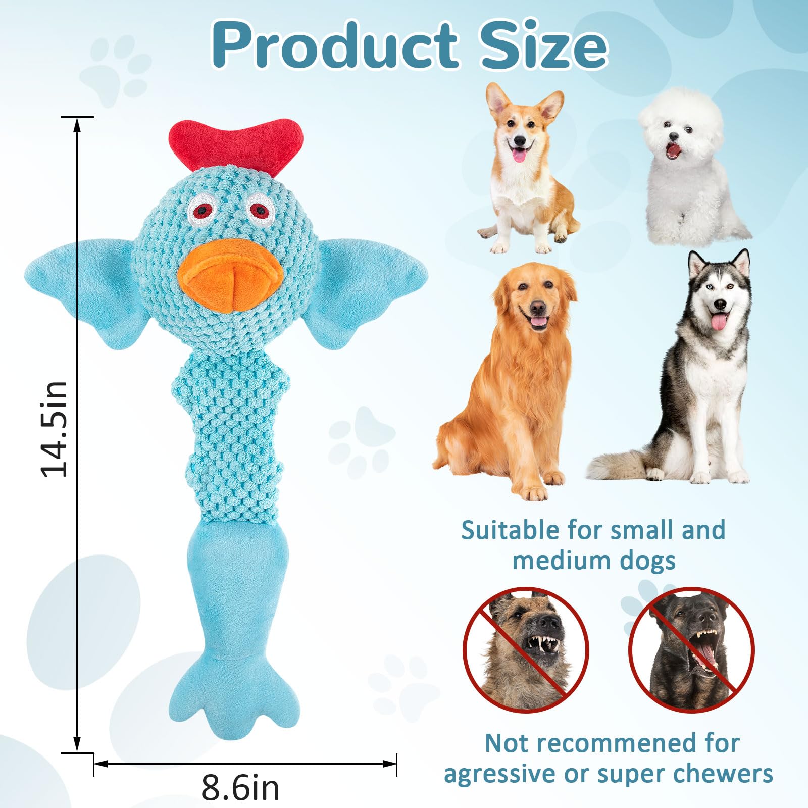 Fuufome Juguete regalo para perros, peluche ideal para ocasiones.