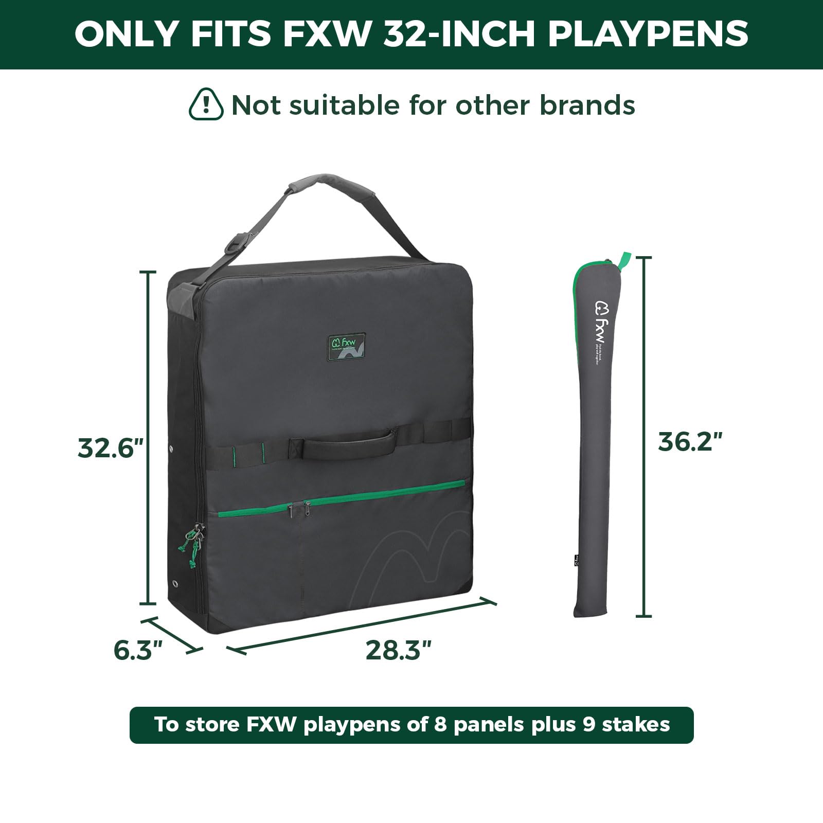 FXW bolsillos frontales para accesorios para perro, fácil acceso
