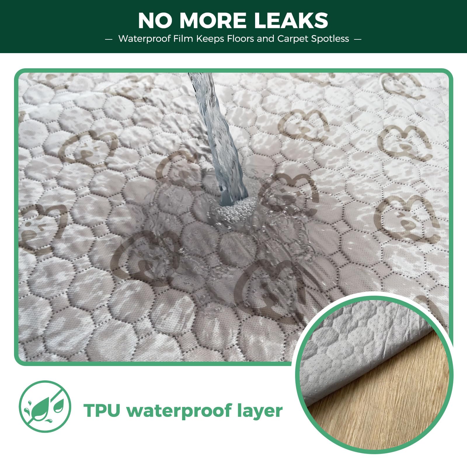 FXW capa impermeable TPU; evita filtraciones, protege suelos y muebles.