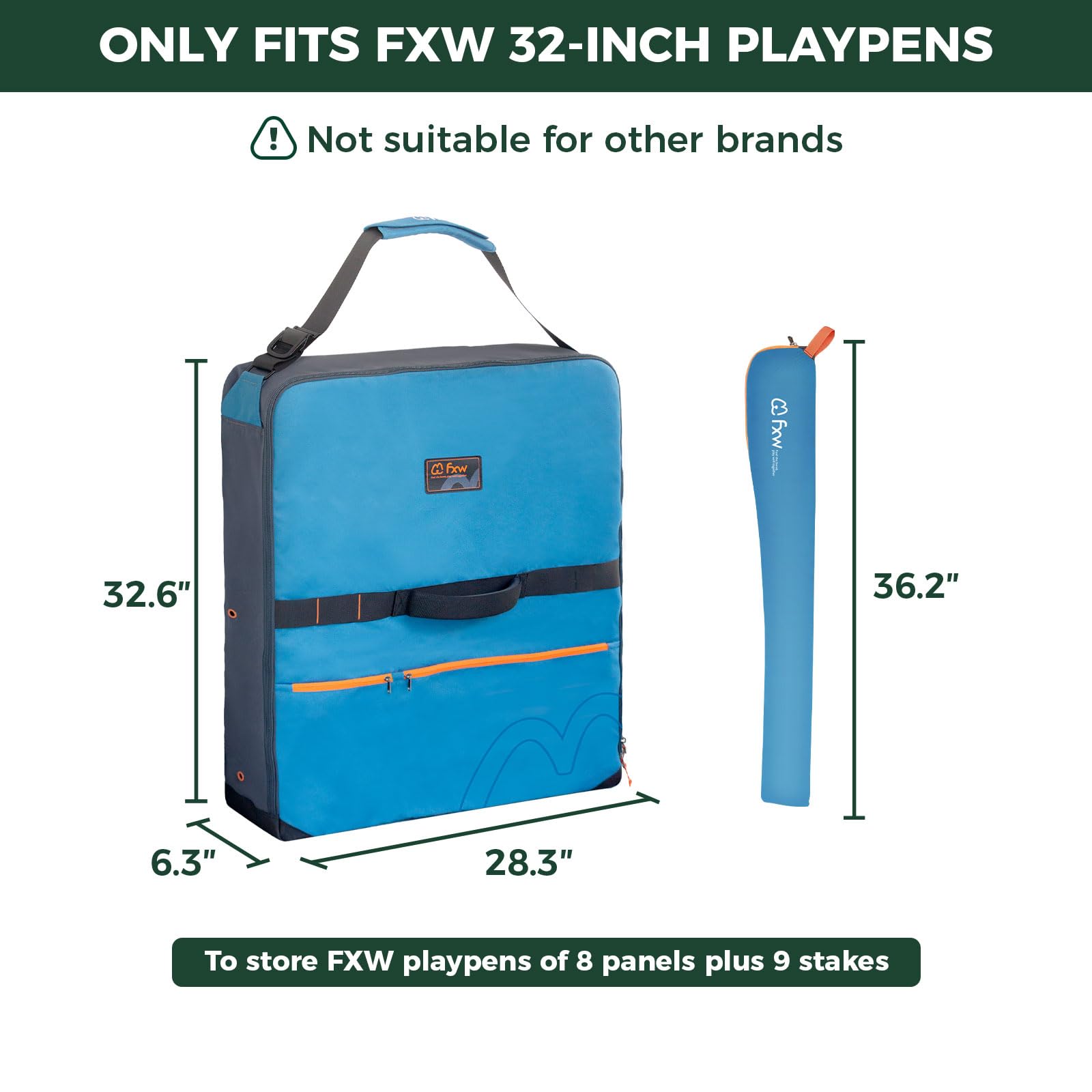 FXW material resistente 900D con refuerzo de Hypalon en las esquinas para mayor durabilidad.