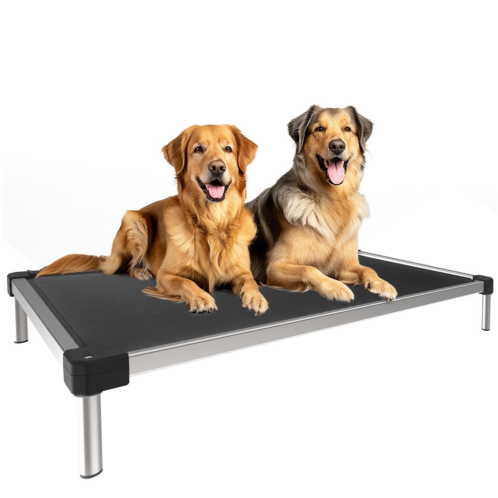 FXW TitanNest, cama elevada de aluminio, resistente a mordidas para perros grandes