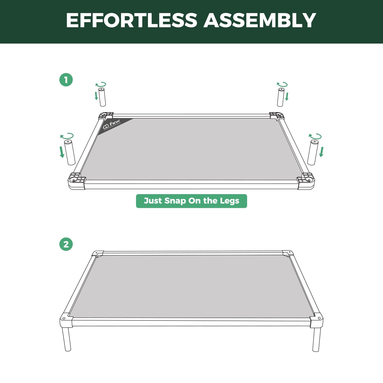 Uso interior, exterior y camping con cama elevada FXW TitanNest