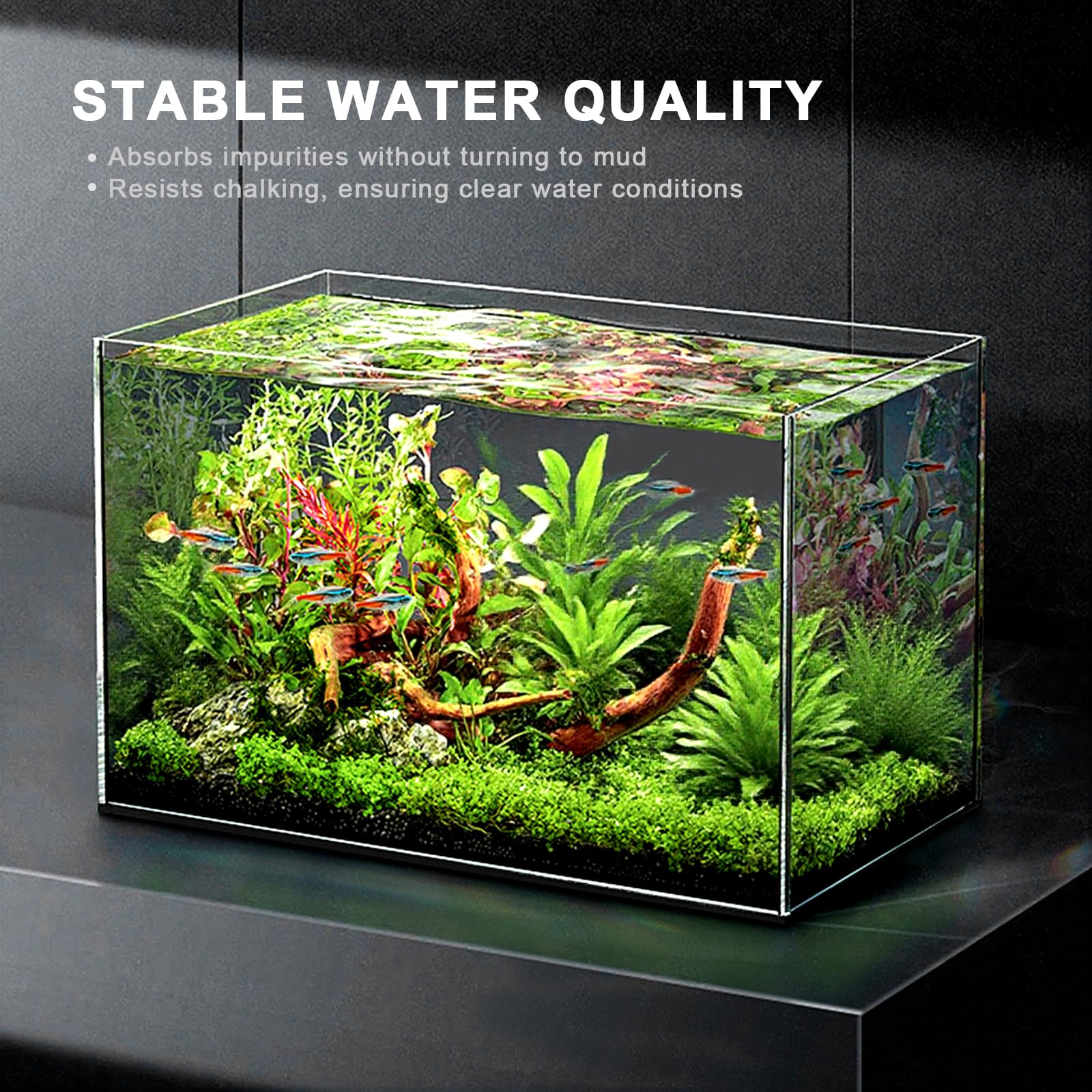 FZONE Sustrato acuario pH-estable para ambientes variados.