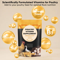 GAIAKINGCO polvo levadura de cerveza, nutrición diaria para aves