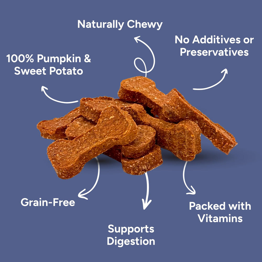 Gaines Family Farmstead galletas suaves para perros con calabaza y boniato