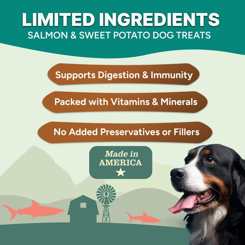 GAINES FAMILY FARMSTEAD ingrédients limités sans sel, parfait pour chiens sensibles.