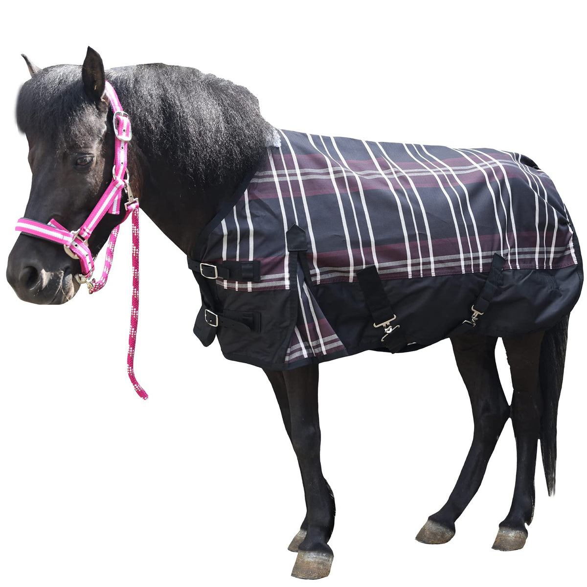 Gallopoff cobertor mini caballo 600D ripstop, protección impermeable para lluvia.