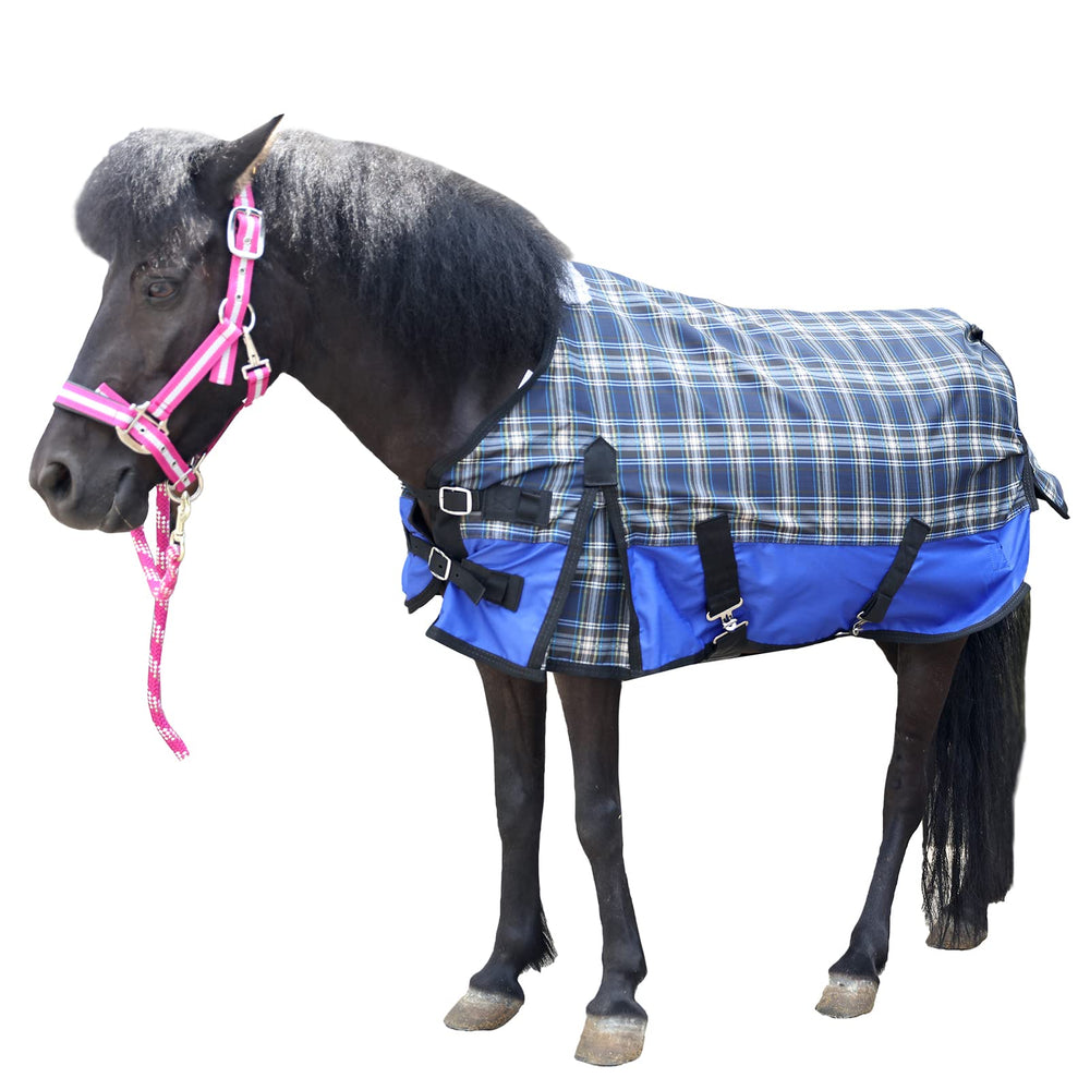 Gallopoff manta mini caballos: cierre frontal ajustable para un ajuste seguro durante el movimiento.
