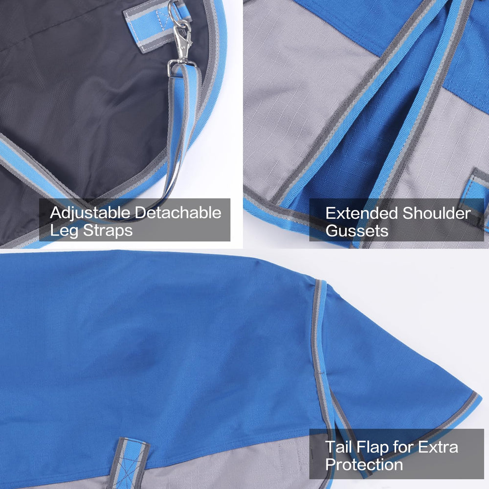 Costuras reforzadas de la manta Gallopoff mini para mayor durabilidad