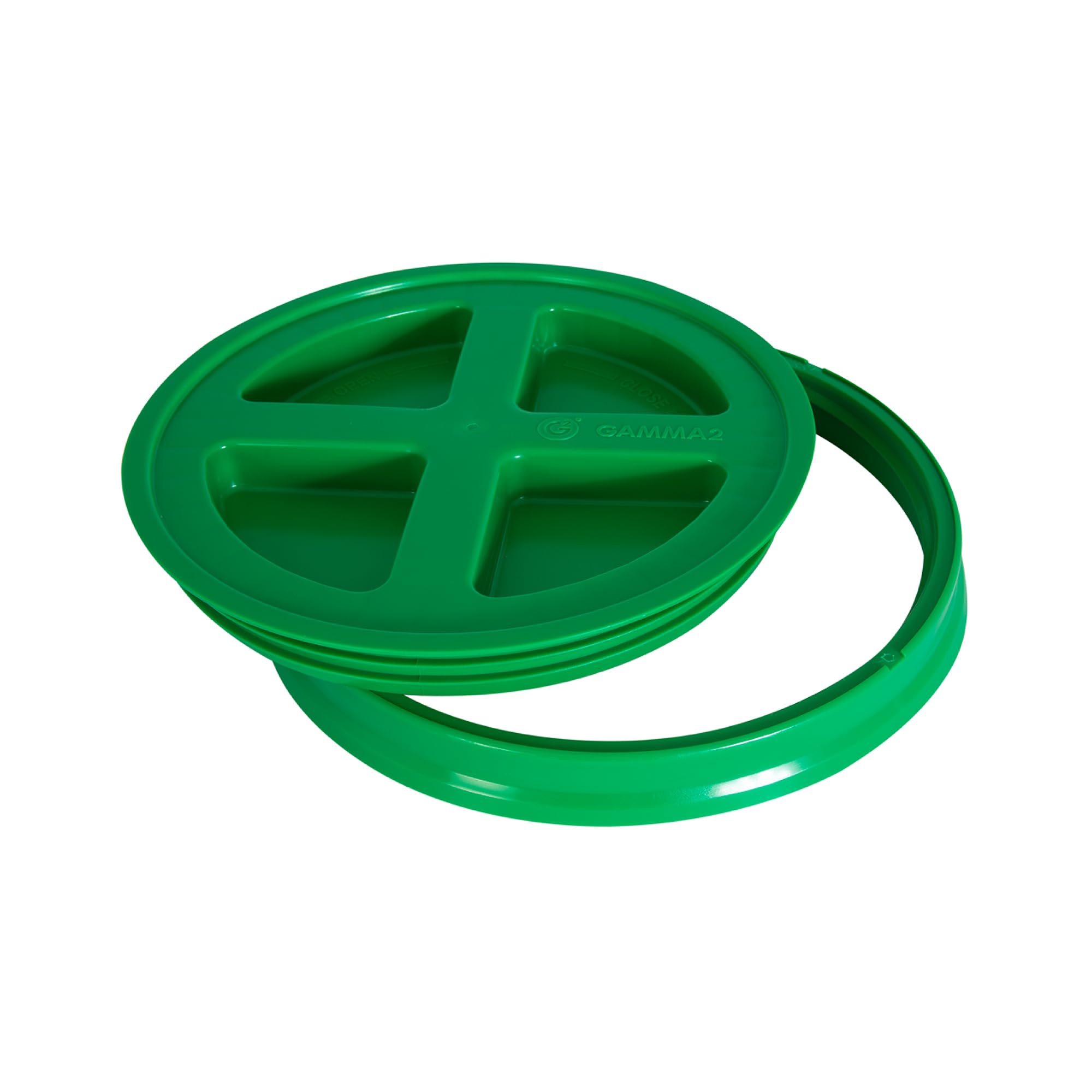 Gamma2 tapa-sello para cubo crea almacenamiento hermético para alimentos y suministros.