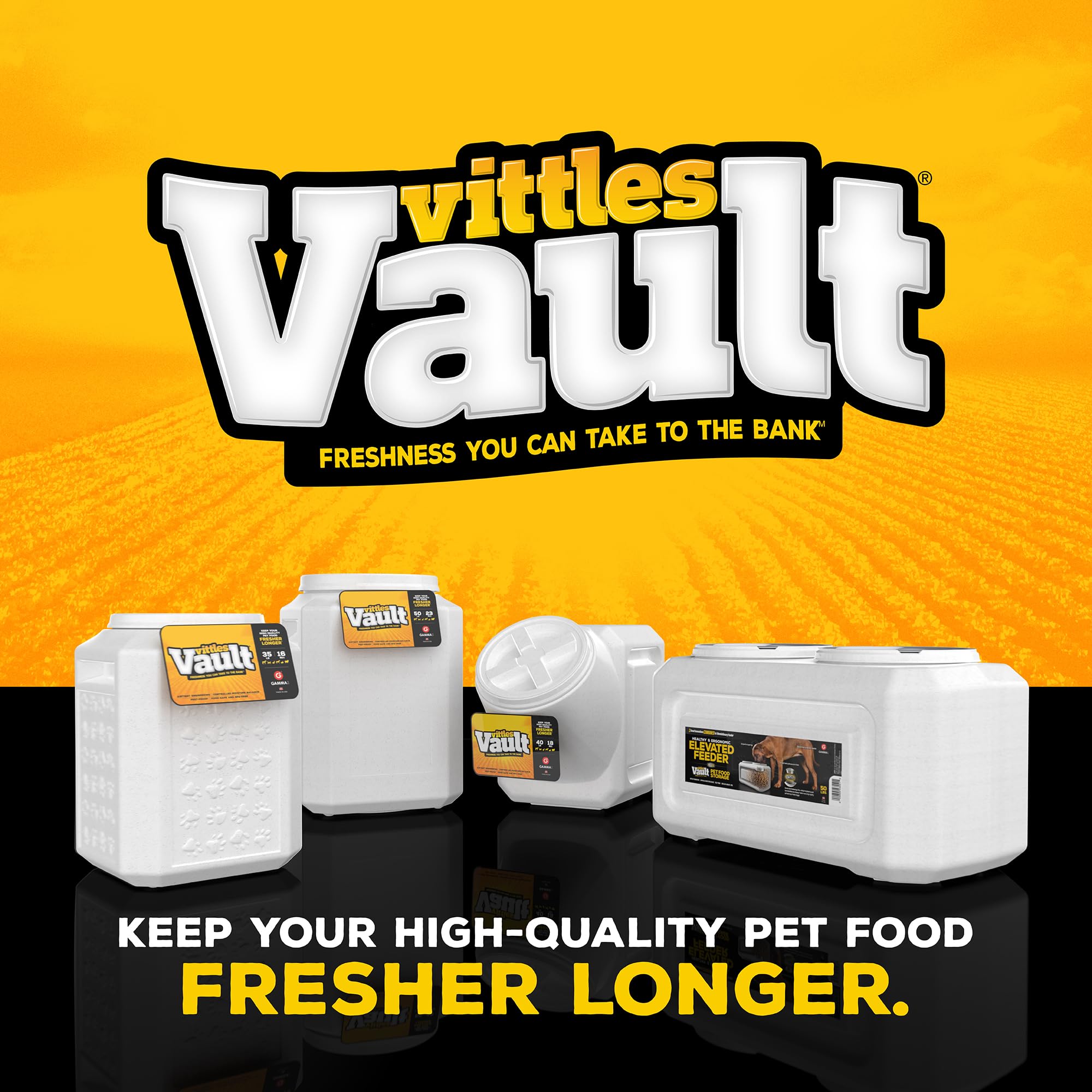 Gamma2 Vittles Vault protege contra plagas, ideal para comida seca para mascotas