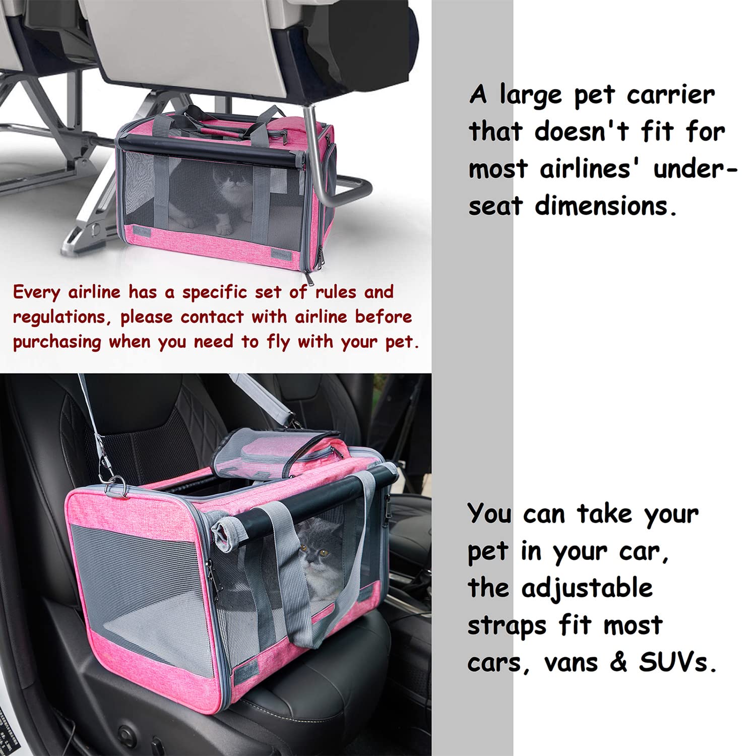 GAPZER Carrier: dos formas de llevar con correa y asas ajustables.