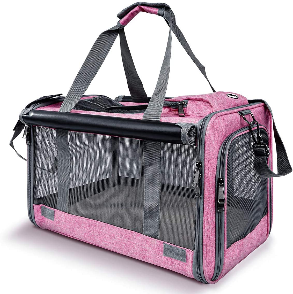 GAPZER Carrier: dimensiones grandes para gatos grandes, ideal para viajes cómodos.