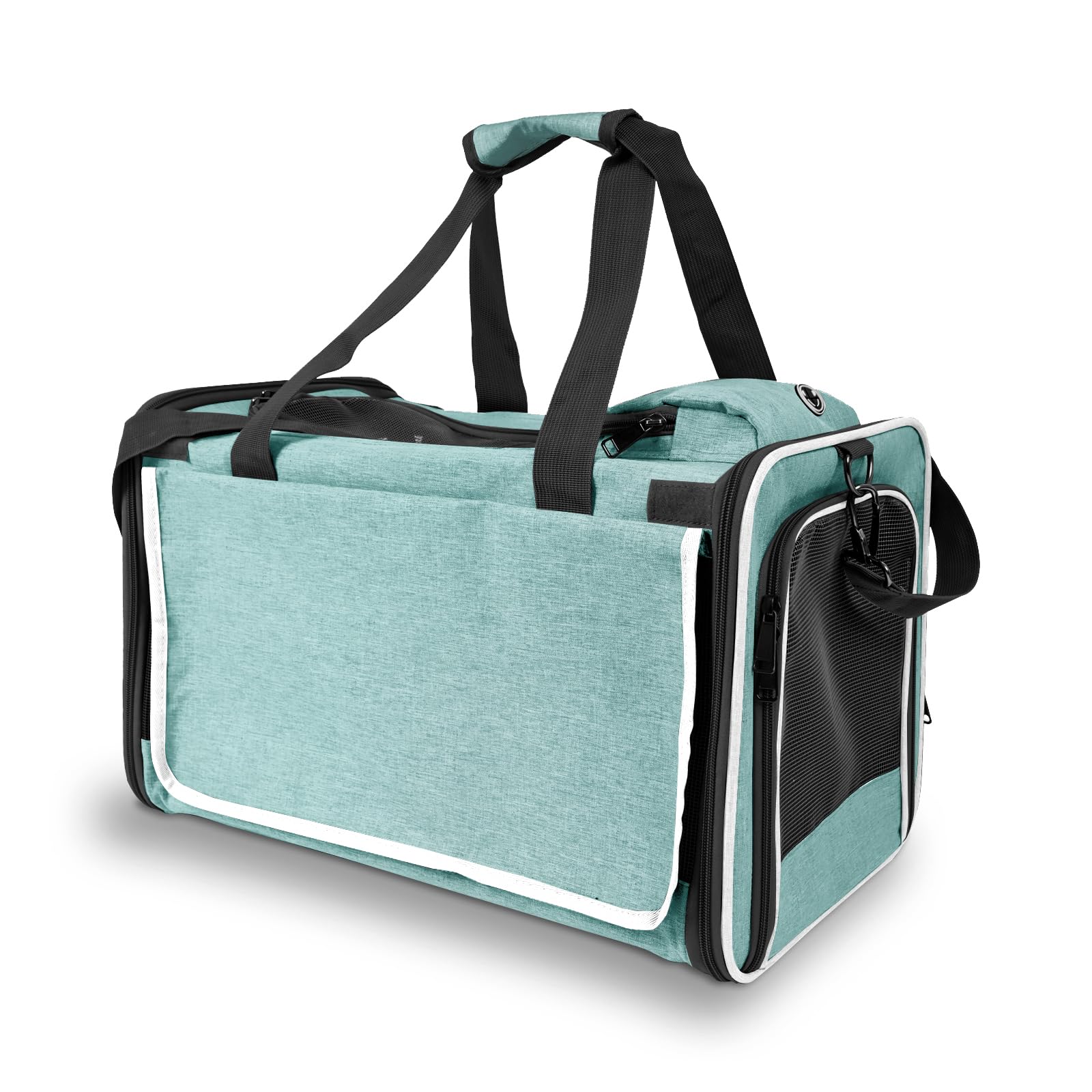 GAPZER transportín teal con malla para buena circulación y supervisión