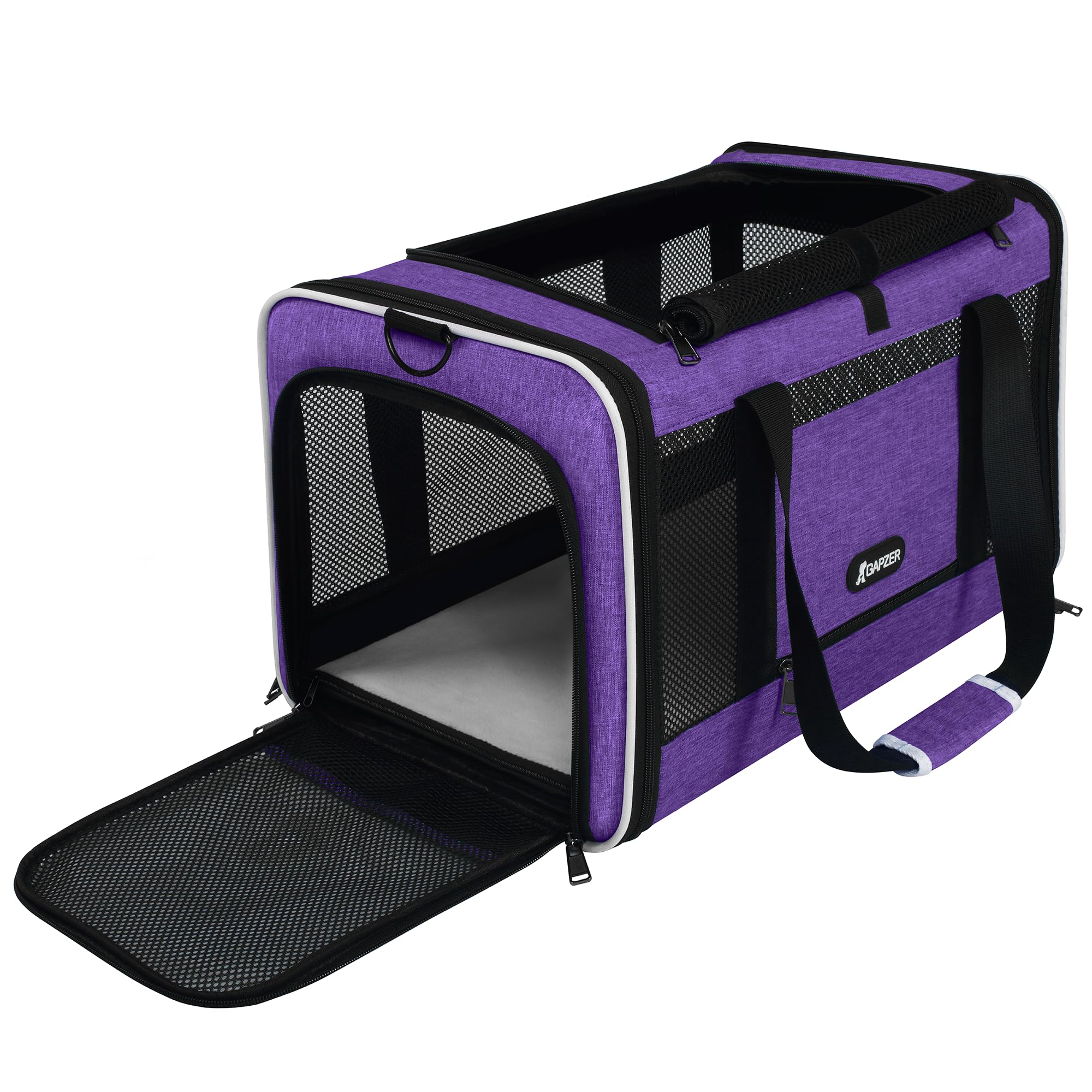 GAPZER Portador-gato-18x11x11, cómodo para gatos medianos en viajes.