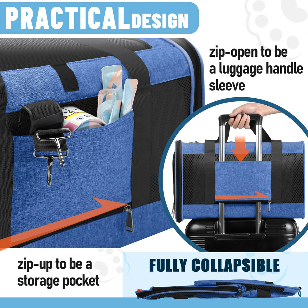 Panel lateral con cremallera doble para almacenamiento o fijación en maleta GAPZER