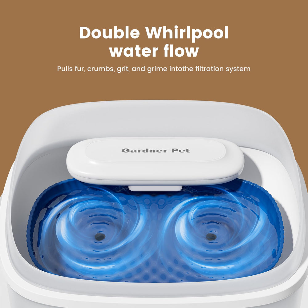 Gardner Pet domo dual que favorece la frescura y reserva de emergencia.