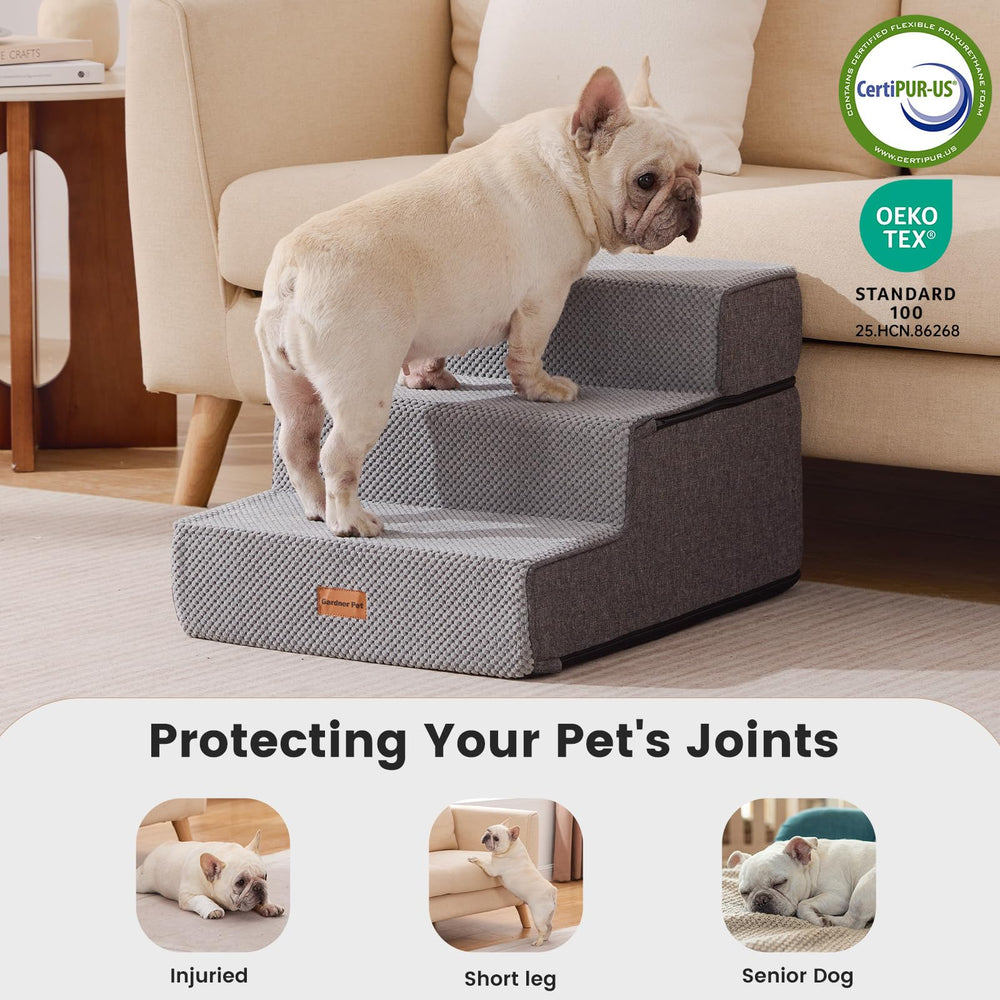 Escalera Gardner Pet base antideslizante para agarre estable