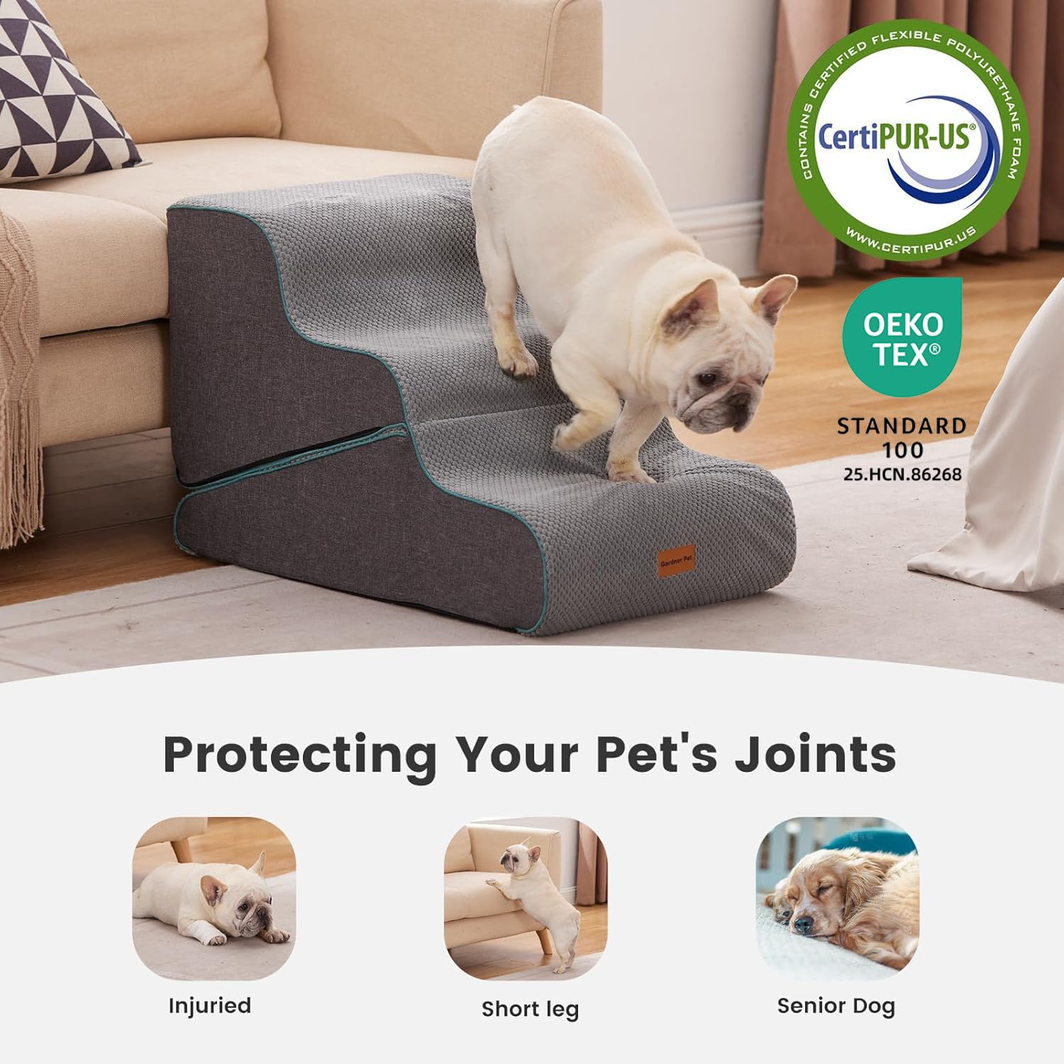 Gardner Pet funda impermeable y lavable para limpieza rápida.