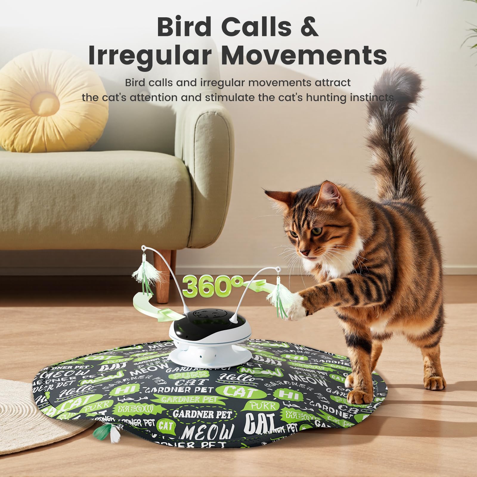 Gardner Pet pista de bolas para ejercicio interior