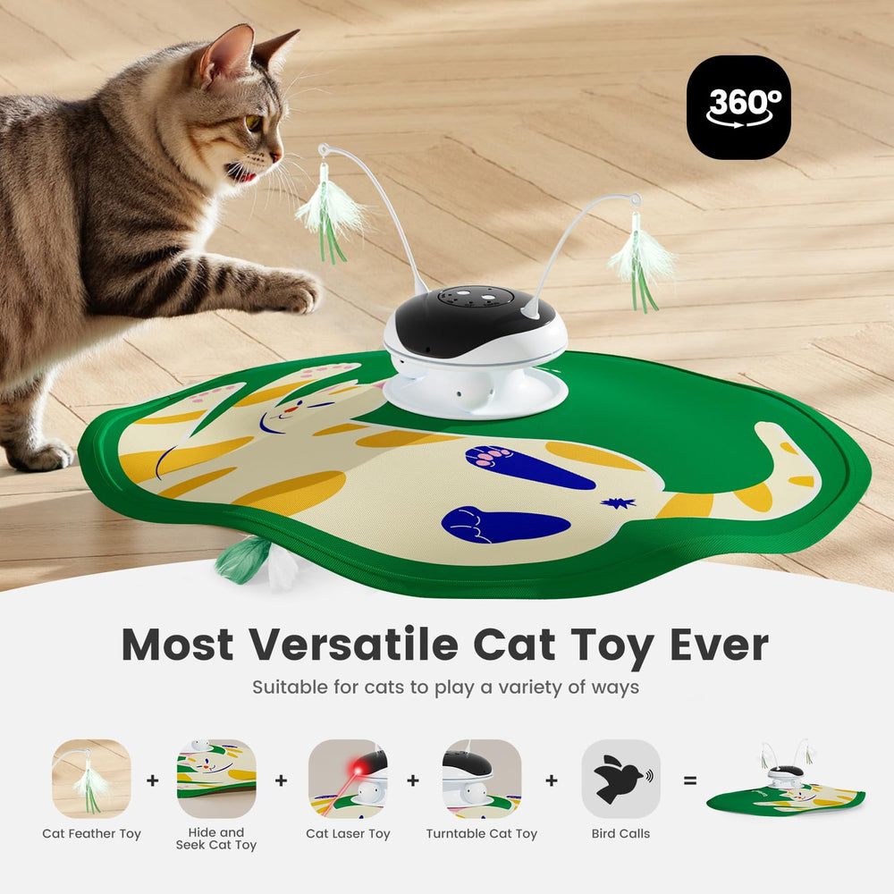 Gardner Pet Juguete Gatos: pluma chirriante para juego activo y estimulación.
