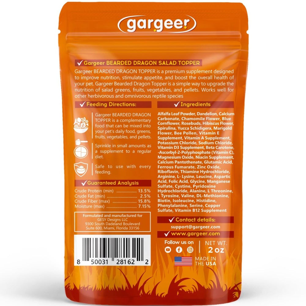 Gargeer topping para ensalada, realza sabor y aumenta interés por la comida.