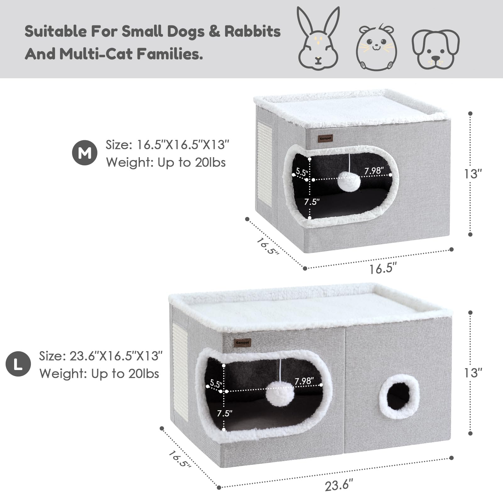 Bola colgante de peluche Garnpet: entretenimiento interactivo para gatos activos.