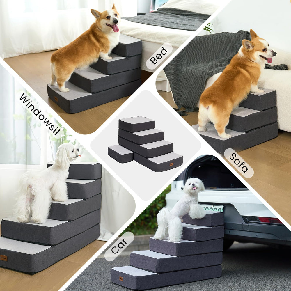 Garnpet escalera plegable para interior, almacenamiento sencillo