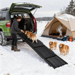 GarveeLife rampa para perro en coche con superficie antideslizante para subir con confianza