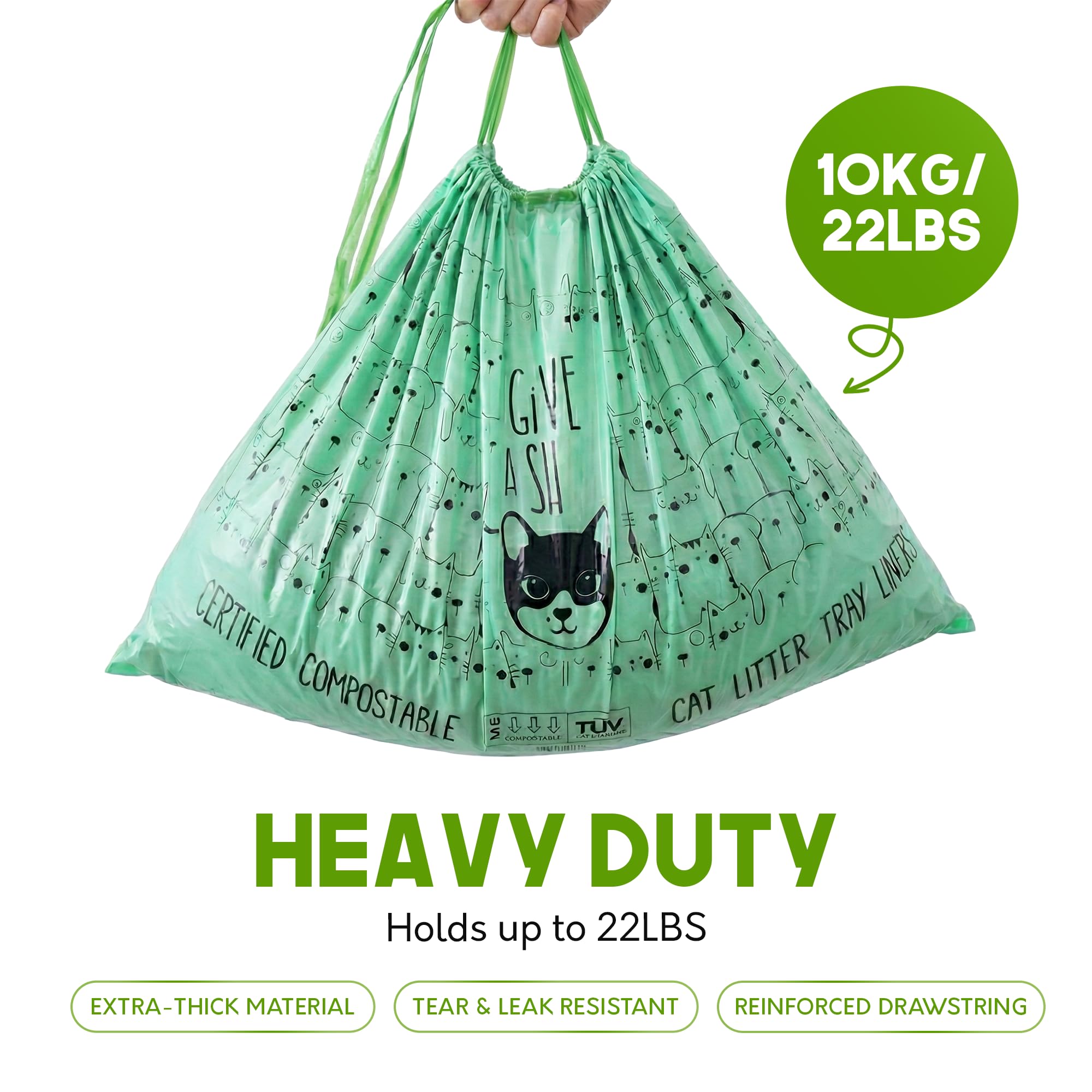 Bolsas G.A.S arenero 36x19, dimensiones claras para jumbo.