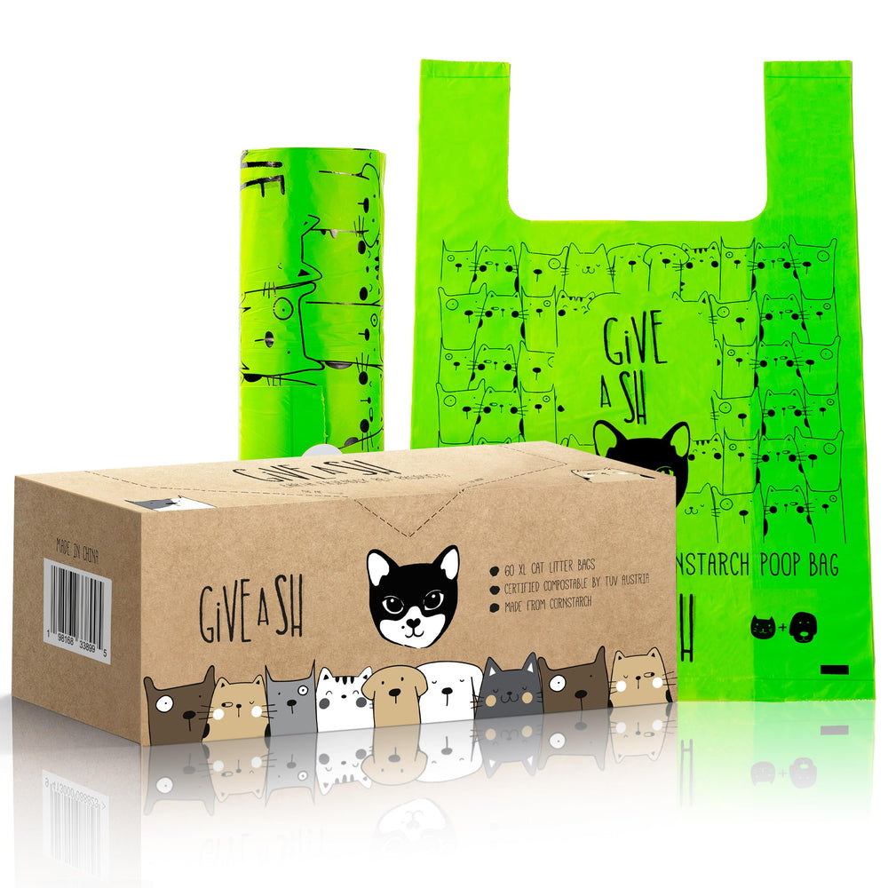 G.A.S bolsas compostables basura de gato xl, ideales para residuos de la bandeja
