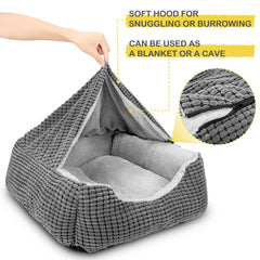 GASUR cama para perros con forro felpa sintética, tacto suave para comodidad diaria.