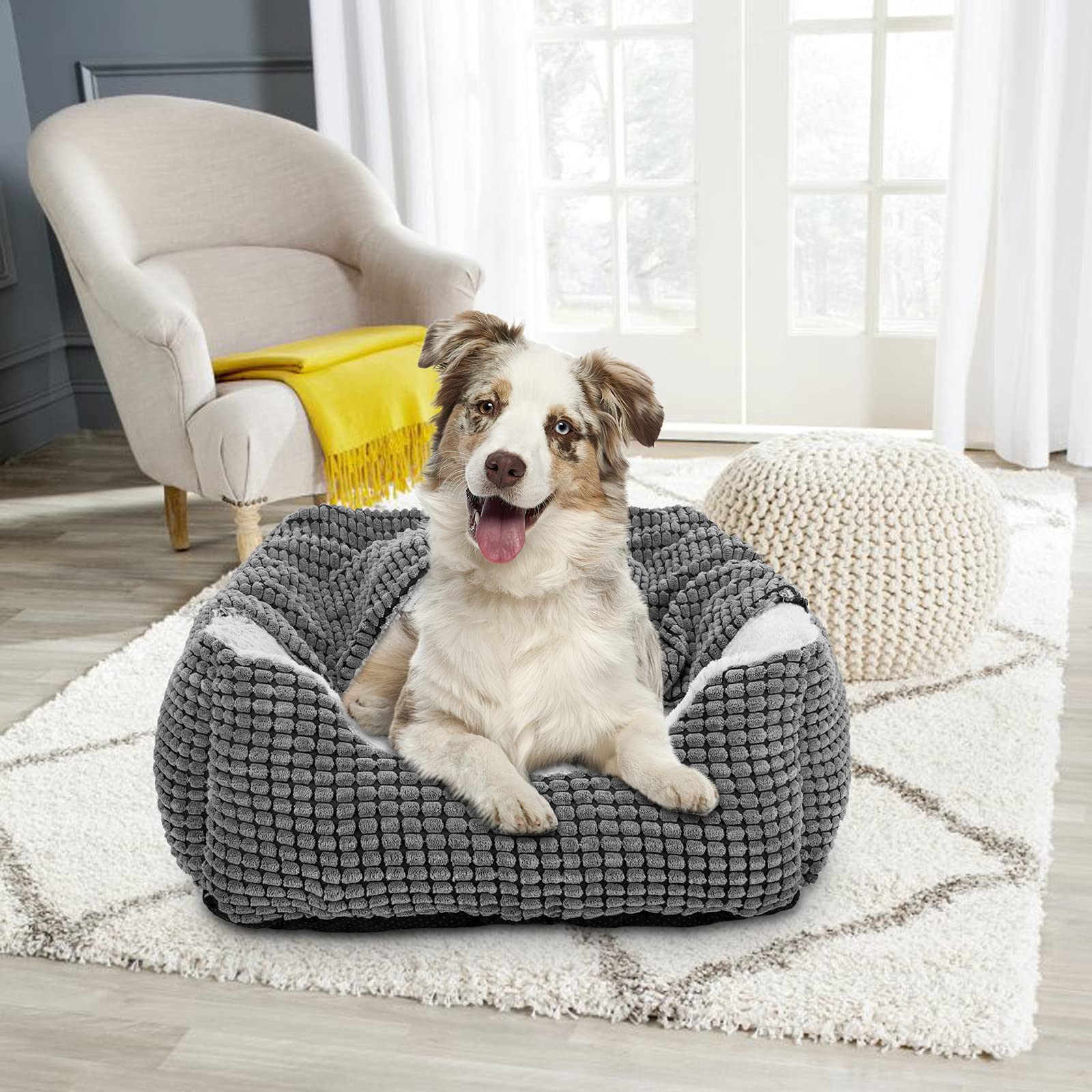GASUR cama para interiores, refugio cómodo para mascotas durante todas las estaciones.