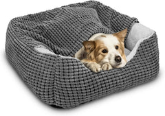 Gasur cama de perros con cueva y manta integrada para descanso cómodo