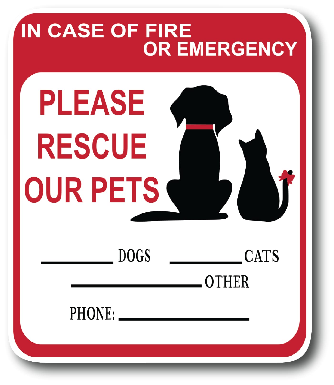 Alarma Generic para puerta-ventana de rescate de mascotas, útil en emergencias en casa