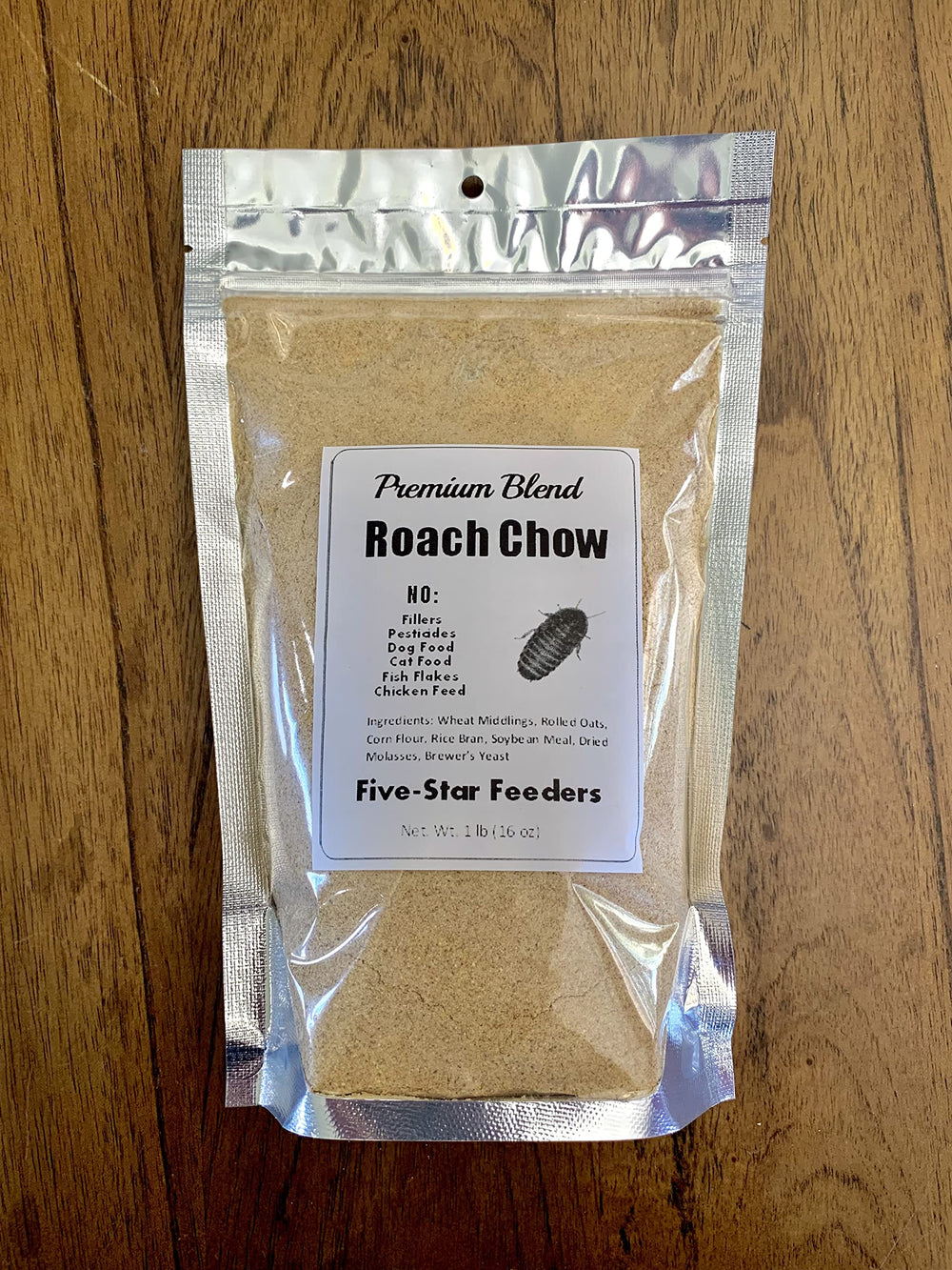 Alimento Generic para cucarachas y grillos, mezcla equilibrada para crecimiento.