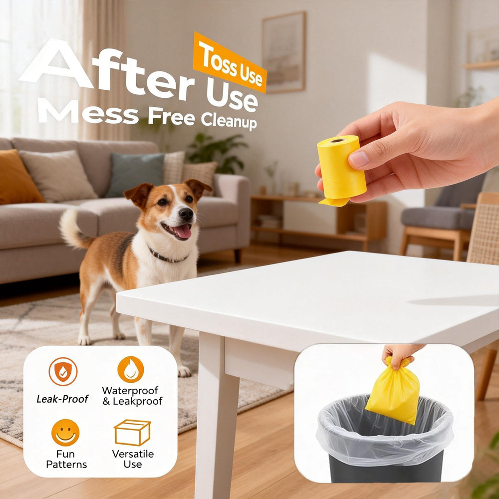 Bolsas Generic perforadas para caca de perros, acceso rápido durante la limpieza.