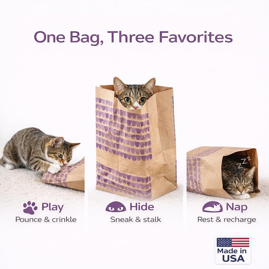 Generic catnip bolsa de papel crujiente, regalo ideal para dueños de gatos.