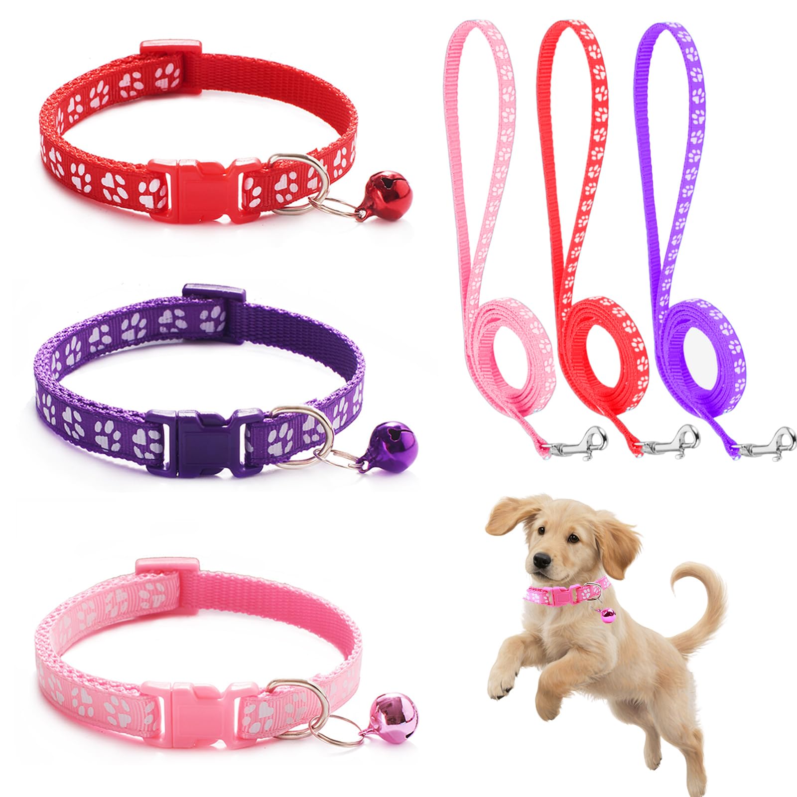 Collar para cachorro Generic, ajustable y cómodo para paseos diarios.
